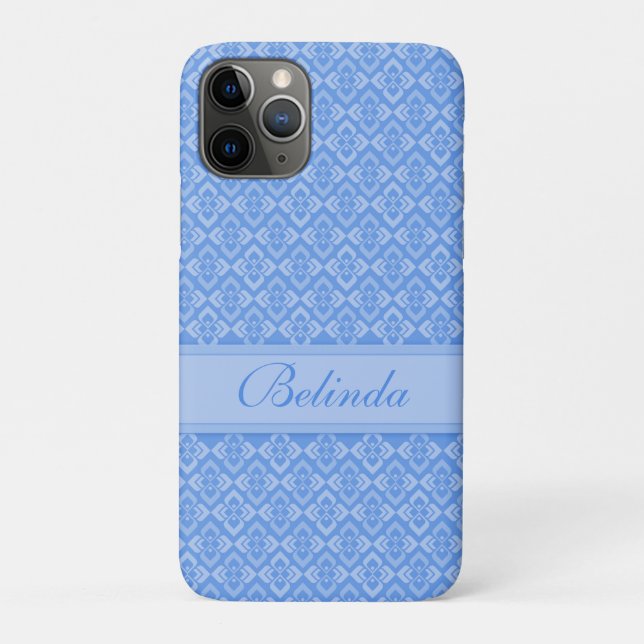 Couture name blue iphone case (Back)