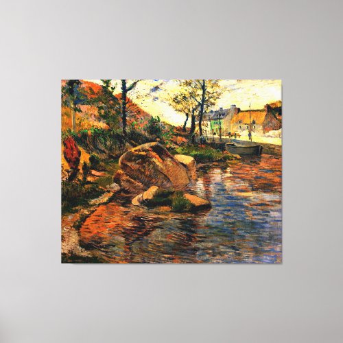 Cove Opposite Pont_Aven Harbor Poster Canvas Print