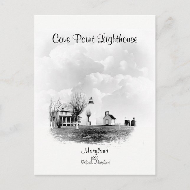 Cove Point Lighthouse-  Maryland Postcard (Front)