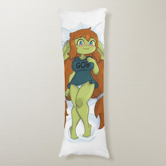 Cove the Goblin//Body pillow//PJ's Body Pillow (Front Vertical)
