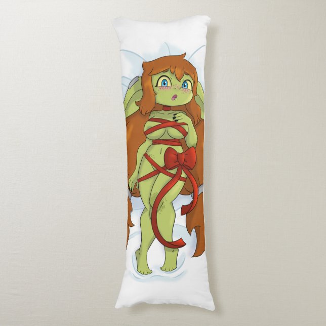 Cove the Goblin//Body pillow//Ribbon Body Pillow (Front Vertical)