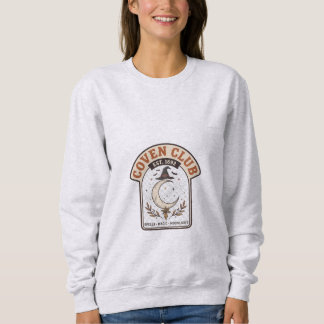 Coven Club Est. 1692 Vintage Witch Halloween Sweatshirt