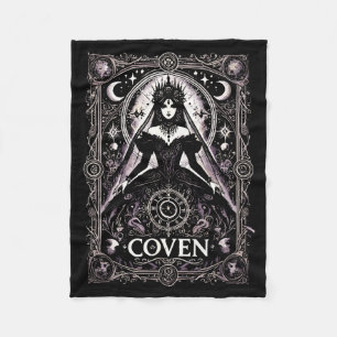 Coven gothic witch bachelorette party pagan wiccan fleece blanket