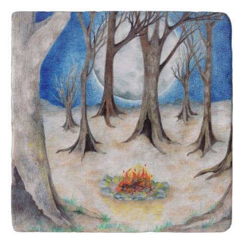 Coven of Trees Stone Coaster