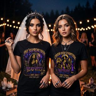 Coven Over Everything Witchy Bride Crew Custom T-Shirt
