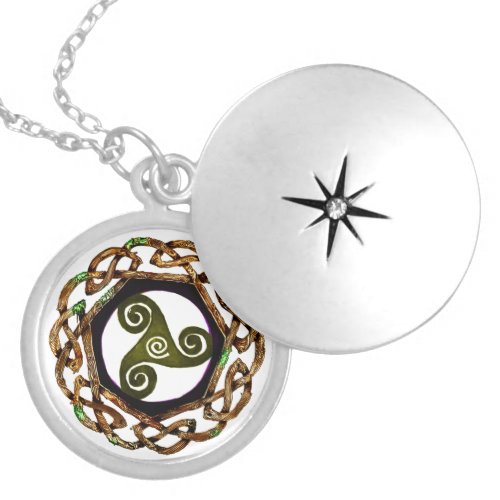Coven Symbol Spiral Essence wood tree irish Celtic