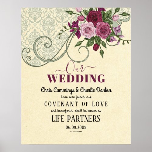 Covenant of Love LifePartners Wedding Certificat Poster
