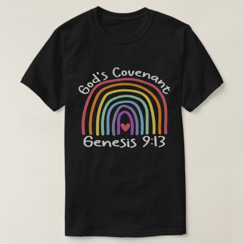 Covenant Rainbow Genesis 913 Christian Jesus Bible T_Shirt