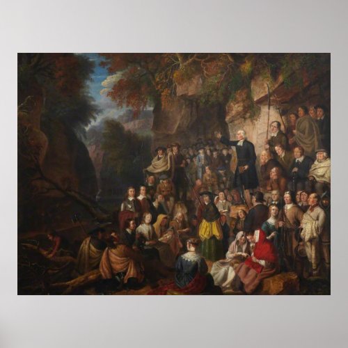 Covenanters in a Glen Poster