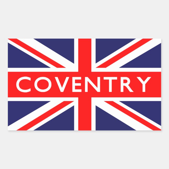 Coventry : British Flag Rectangular Sticker (Front)
