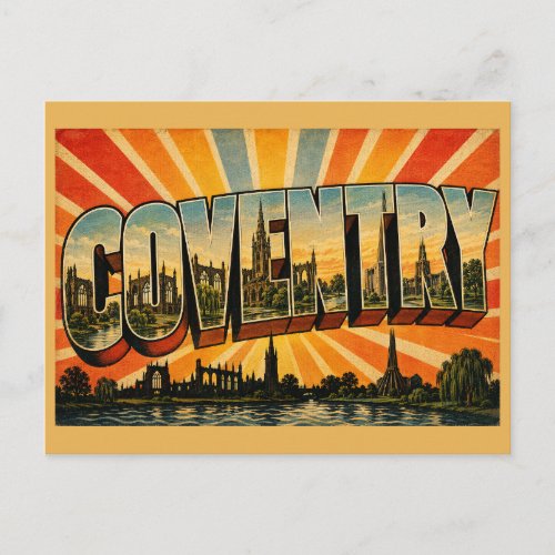 Coventry England Historic Vintage Travel Art Postcard