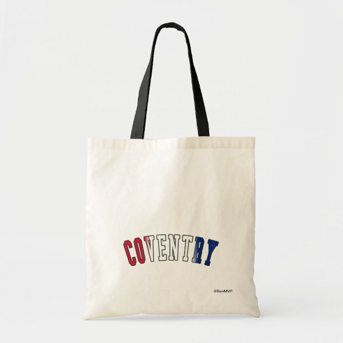 Coventry in United Kingdom National Flag Colors Bag