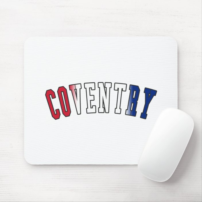 Coventry in United Kingdom National Flag Colors Mousepad
