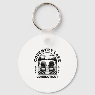 Coventry Lake Connecticut Outdoors Vintage Keychain
