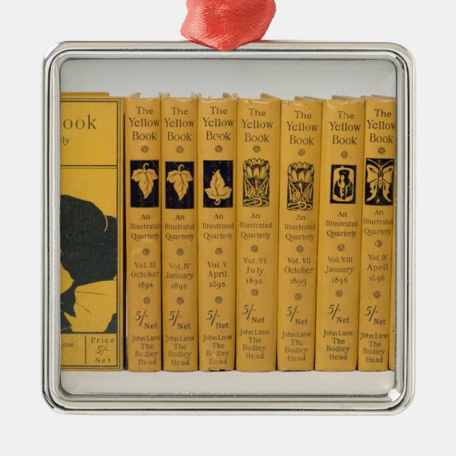 Cover and spine designs for 'The Yellow Book', Vol Metal Ornament (Front)