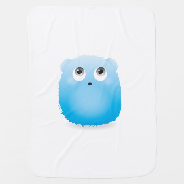 Cover “Becomes fluffy blue-Soft like a security Swaddle Blanket (Front)