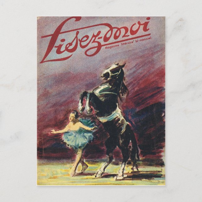 Cover, Lisez-Moi, Circus performance Postcard (Front)