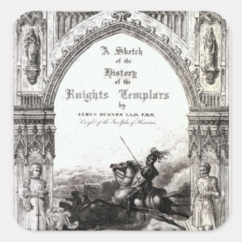 Cover of A Sketch of History the Knights Square Sticker