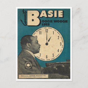 Cover Of Count Bassie Sheet Music Postcard by windsorarts at Zazzle