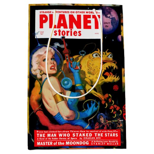 Cover of Planet Stories July of 1952 Medium Gift Bag