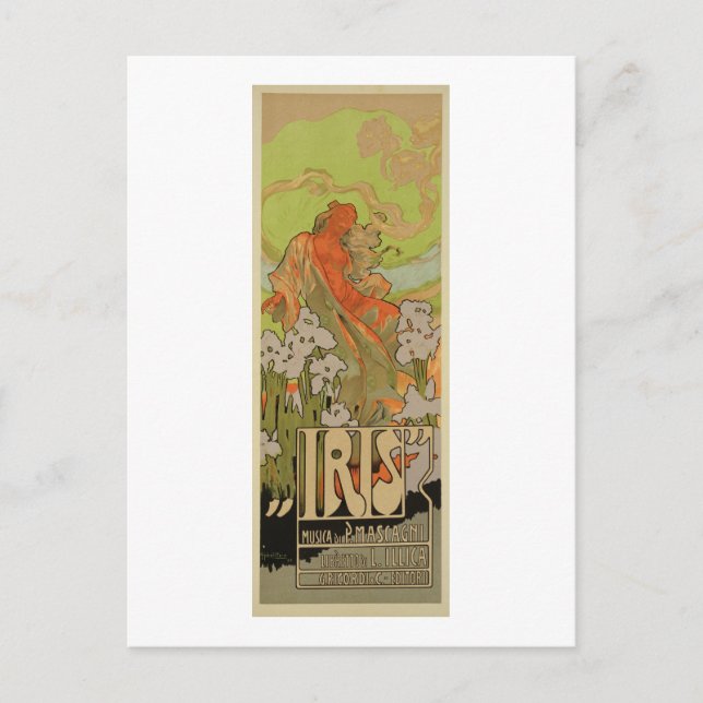 Cover of Score and Libretto of the opera 'Iris', 1 Postcard (Front)