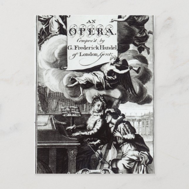 Cover of Sheet Music for Julius Caesar Postcard (Front)