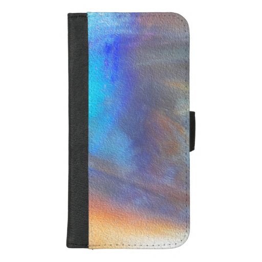 Cover wallet with colored abstract art