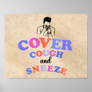 Cover your cough and sneeze poster