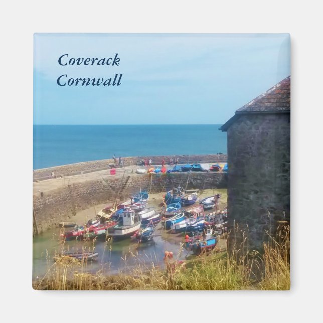 Coverack Harbor The Lizard Cornwall England Magnet (Front)