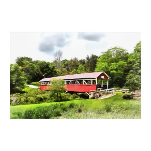 Covered Bridge Acrylic Prints Acrylic Print