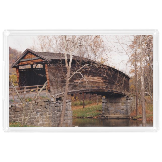 Covered Bridge Acrylic Tray (Front)