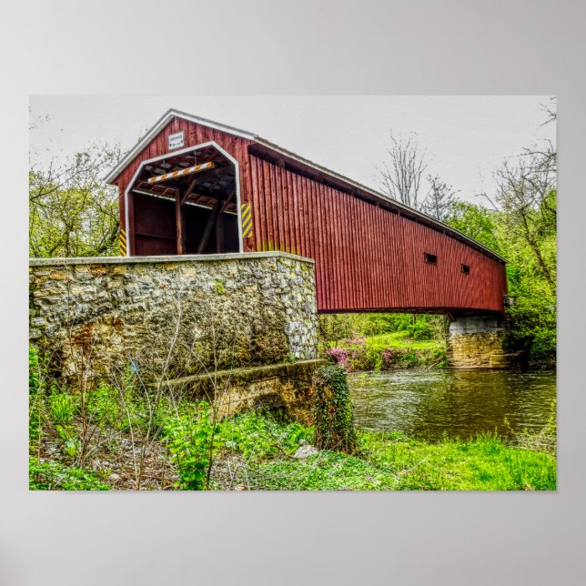 Covered Bridge -- art print _ Lancaster Pa (Front)