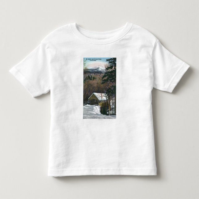 Covered Bridge at Flume in Winter Toddler T-shirt (Front)