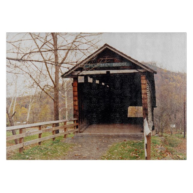 Covered Bridge Cutting Board (Front)