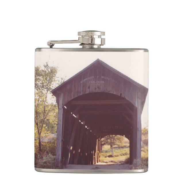 Covered Bridge Flask (Front)