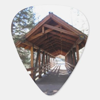 Covered Bridge Guitar Pick by Rinchen365flower at Zazzle