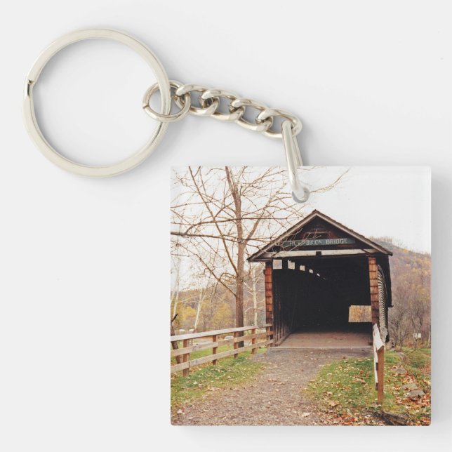 Covered Bridge Keychain (Front)