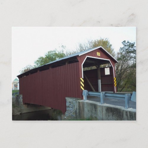 Covered Bridge Lancaster County PA Postcard