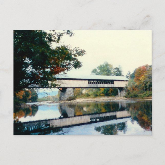 Covered Bridge NH Postcard (Front)