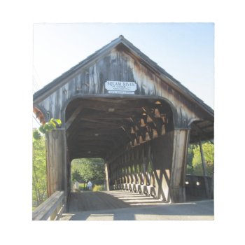 Covered Bridge Notepad by VacationPhotography at Zazzle