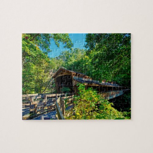 Covered Bridge Ohio Jigsaw Puzzle