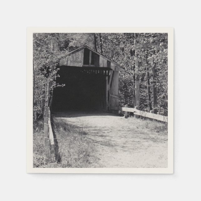 Covered Bridge Paper Napkins (Front)