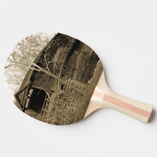 Covered Bridge Ping-Pong Paddle (Side)