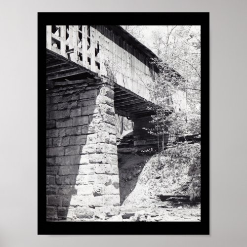 Covered Bridge Poster