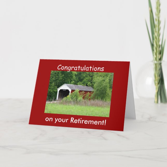 Covered Bridge Retirement Card (Front)