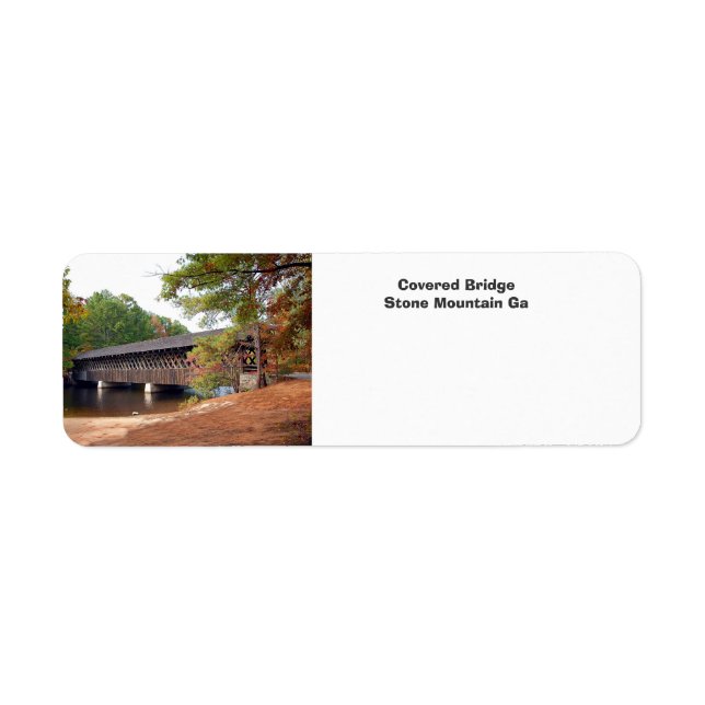 Covered Bridge Stone Mountain Ga Label (Front)