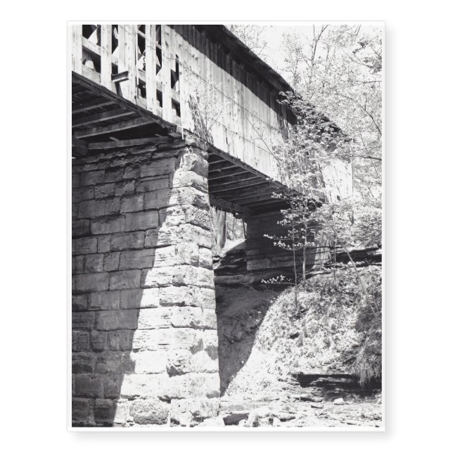 Covered Bridge Temporary Tattoos (Front)