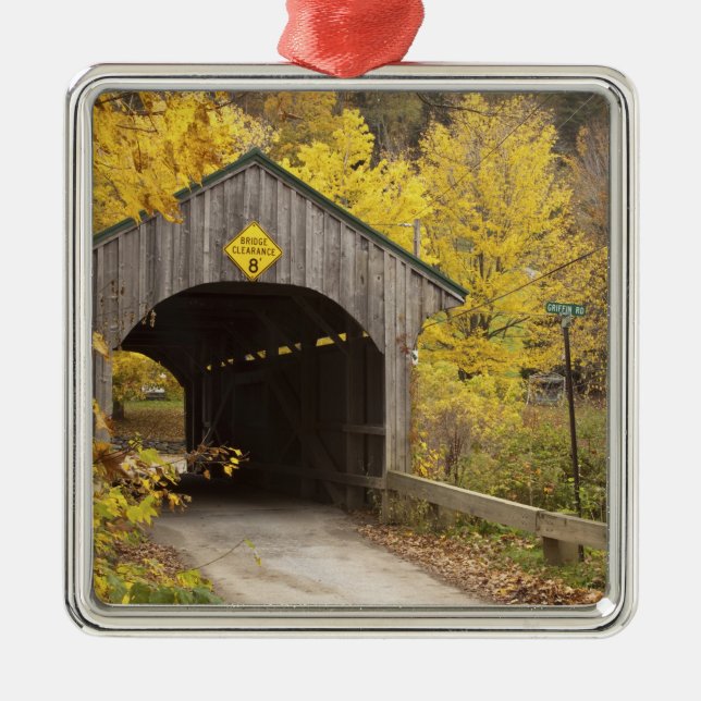 Covered bridge, Vermont, USA 2 Metal Ornament (Front)