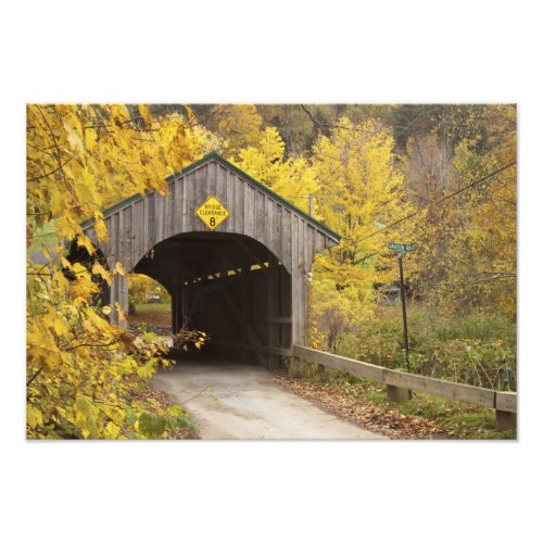 Covered bridge Vermont USA 2 Photo Print