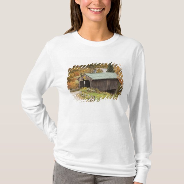 Covered bridge, Vermont, USA T-Shirt (Front)